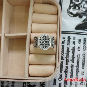 انگشتر نقره روس مردانه نگیندار کد ANG191130W