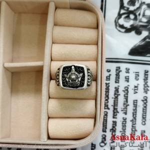 انگشتر نقره روس مردانه