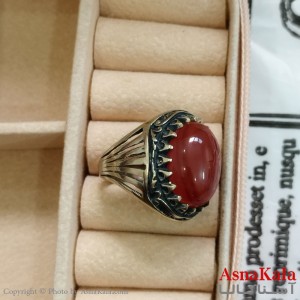 انگشتر نقره روس مردانه