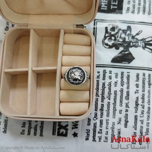 انگشتر نقره روس مردانه شیر و خورشید