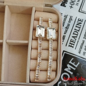 گوشواره جواهری مدل آویز