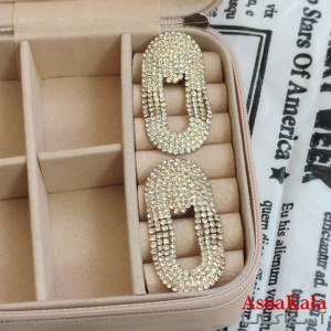 گوشواره جواهری نگیندار