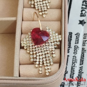 گوشواره جواهری  آویز نگیندار