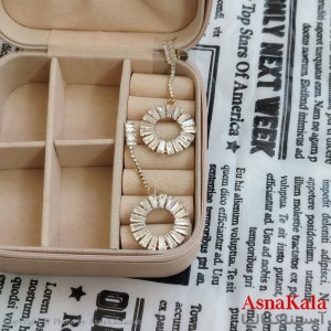 گوشواره جواهری آویز نگیندار