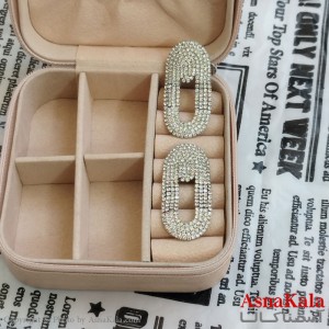 گوشواره جواهری نگیندار