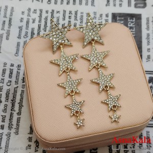 گوشواره ستاره جواهری آویز