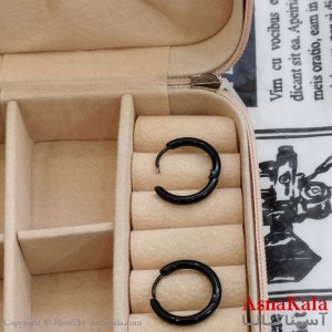 گوشواره حلقه ای مشکی