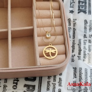 گردنبند دولاین سنجاقک طلایی دخترانه