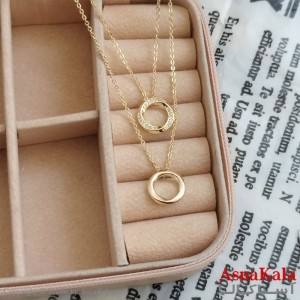 گردنبند دولاین نگیندار