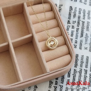 گردنبند نگیندار طلایی