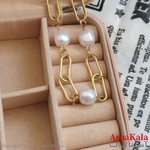 گردنبند مروارید طلایی