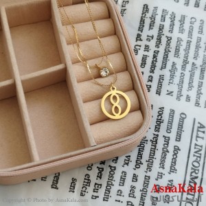 گردنبند دولاین بی نهایت طلایی