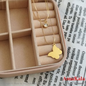 گردنبند دولاین پروانه