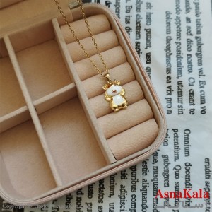 گردنبند گاو طلایی دخترانه