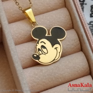 آویز میکی موس طلایی دخترانه استیل کد GNB162204W