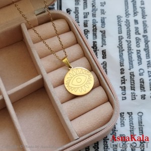 آویز چشم طلایی دخترانه