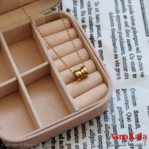 آویز بولگاری طلایی دخترانه استیل