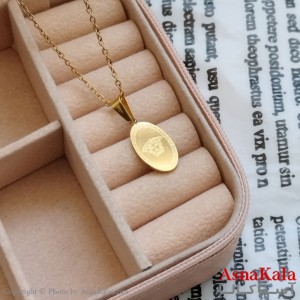 آویز طلایی دخترانه استیل