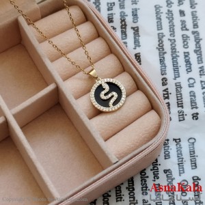 آویز مار طلایی دخترانه استیل کد GNB162213W