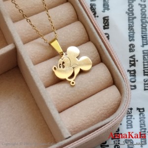 آویز میکی موس طلایی دخترانه استیل کد GNB162219W