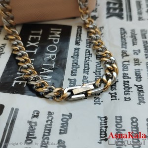 زنجیر کارتیر طلایی نقره ای 60 سانت