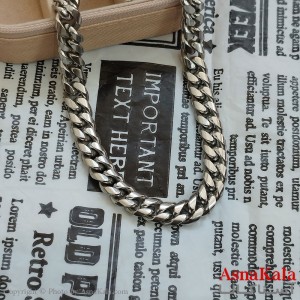 زنجیر کارتیر نقره ای استیل 60 سانتی متر