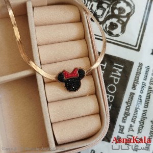 گردنبند هرینگبون موش رزگلد