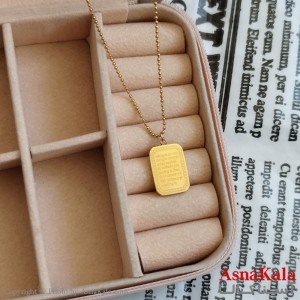 گردنبند طلایی دخترانه استیل