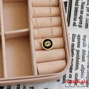 گردنبند گوچی طلایی دخترانه استیل کد GNB162260W