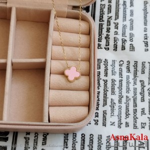 گردنبند ونکلیف صورتی