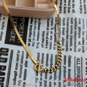 گردنبند نگیندار طلایی