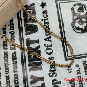 زنجیر طلایی 60 سانتی متر استیل کد GNB162281W