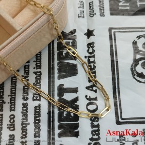 زنجیر طلایی 60 سانتی متر استیل کد GNB162283W