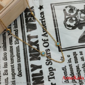 زنجیر طلایی 45 سانتی متر استیل