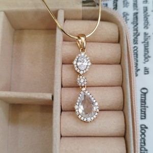 آویز ژوپینگ دخترانه رنگ طلایی