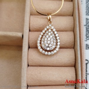 آویز ژوپینگ دخترانه رنگ طلایی کد GNB162306W