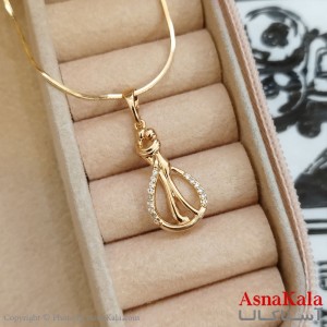 آویز ژوپینگ دخترانه رنگ طلایی کد GNB162309W