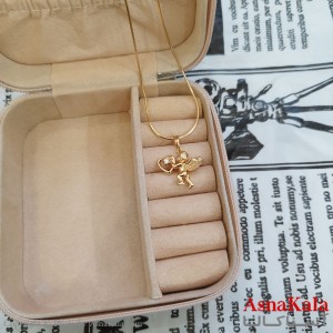 آویز ژوپینگ دخترانه رنگ طلایی