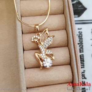 آویز ژوپینگ دخترانه رنگ طلایی کد GNB162319W