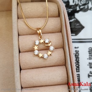 آویز ژوپینگ دخترانه رنگ طلایی کد GNB162322W