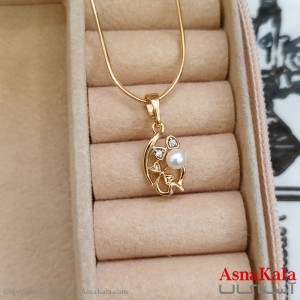 آویز ژوپینگ دخترانه رنگ طلایی کد GNB162325W