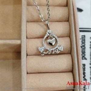 آویز ژوپینگ دخترانه رنگ نقره ای