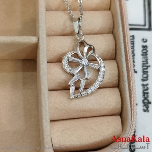 آویز ژوپینگ دخترانه رنگ نقره ای کد GNB162344W