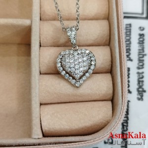 آویز ژوپینگ دخترانه رنگ نقره ای کد GNB162345W