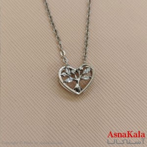 آویز ژوپینگ دخترانه رنگ نقره ای کد GNB162353W