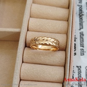 انگشتر زنانه ژوپینگ طلایی مشابه طلا کد ANG191144W