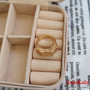 انگشتر ژوپینگ طلایی مشابه طلا