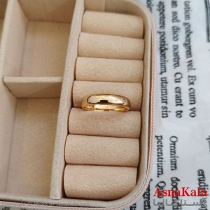 انگشتر زنانه ژوپینگ طلایی مشابه طلا کد ANG191156W