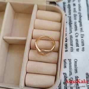 انگشتر زنانه ژوپینگ طلایی