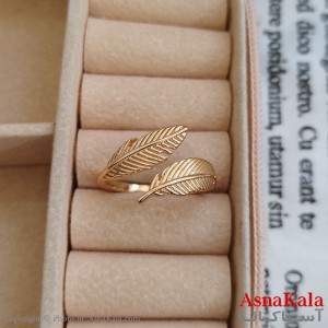 انگشتر زنانه ژوپینگ طلایی مشابه طلا کد ANG191160W